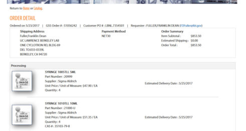 New – GSS Order Tracking Tool